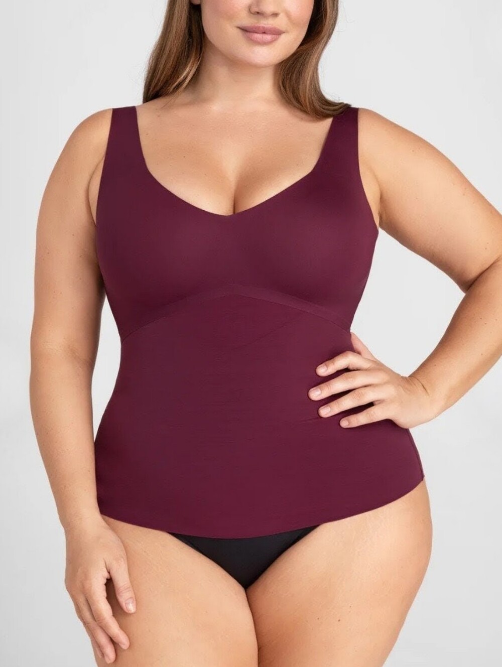 Honeylove Liftwear Tank Women's Size 3X Fig Shapewear Built In Wireless Bra